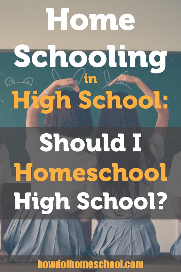 Homeschooling in High School: Should I Homeschool in High School? Many parents wonder if they should remove their children from school in high school due to peer pressure. But, they wonder if they can homeschool them. Read about the reasons to homeschool in high school here.