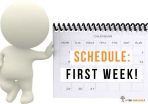 First week of home education schedule-min