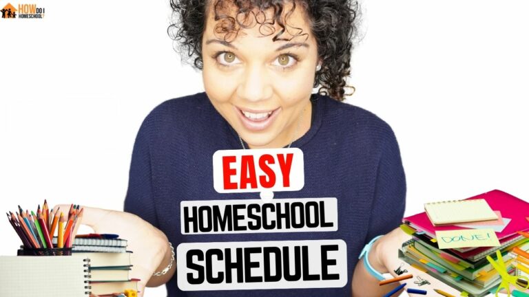 Setup an Easy Homeschool Schedule. First week of home education schedule-min