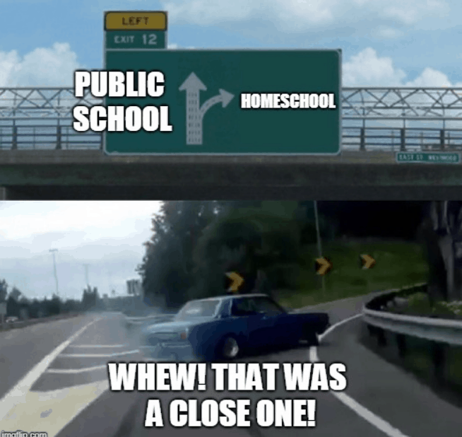 Homeschool memes highway