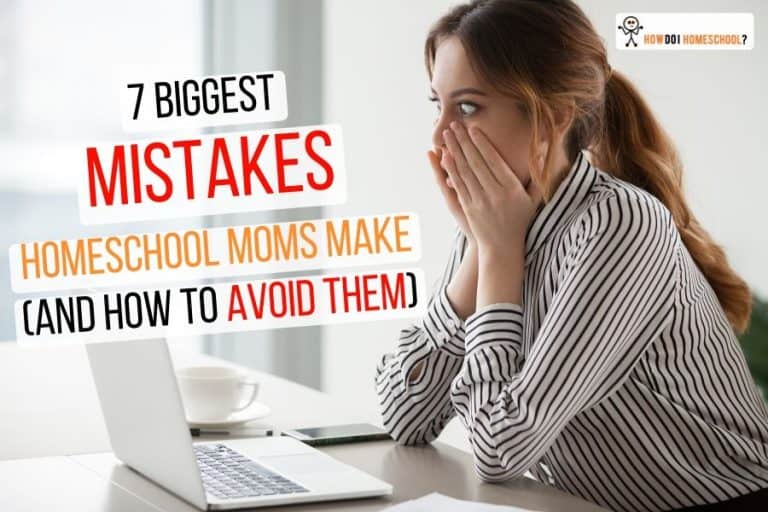 Homeschooling parents can save themselves a lot of heartache by looking at common mistakes homeschooling moms make. #homeschool