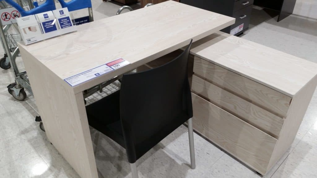 A great desk for a homeschool room that will fit in a compact area. 