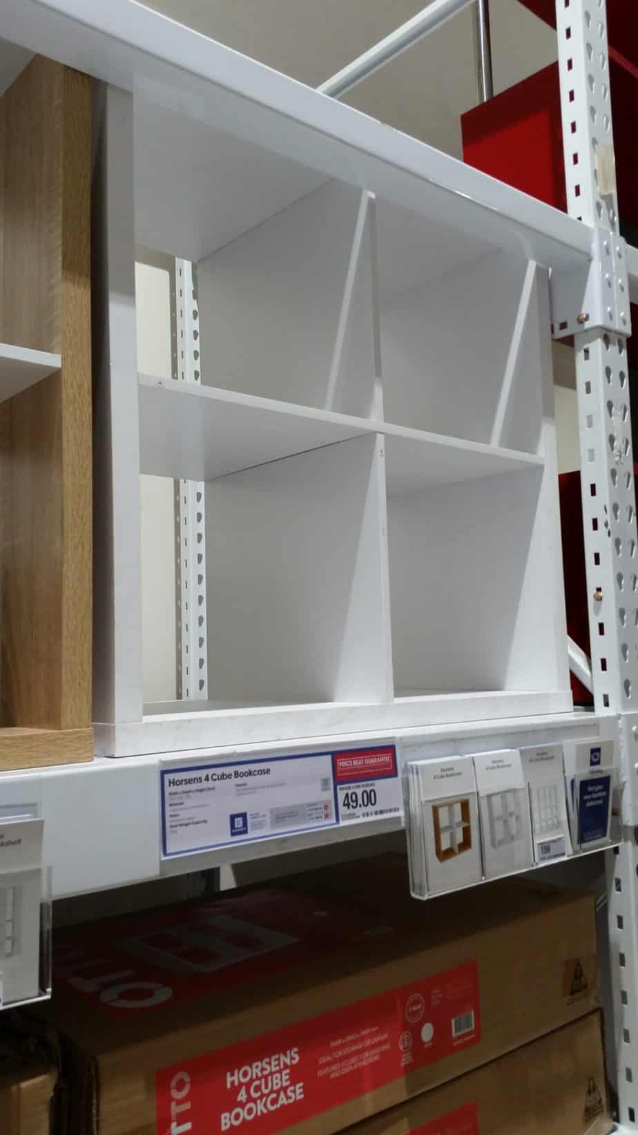 This is what every homeschool room needs. A modular bookcase. I found this one at Officeworks but I also think you can do an IKEA homeschool room and get something comparable. #homeschool room. #howdoihomeschool