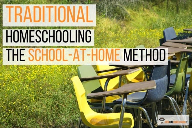 Traditional Homeschooling: The School-at-Home Homeschooling Method with Textbooks #traditionalhomeschooling #schoolathomemethod #schoolathome #homelearning
