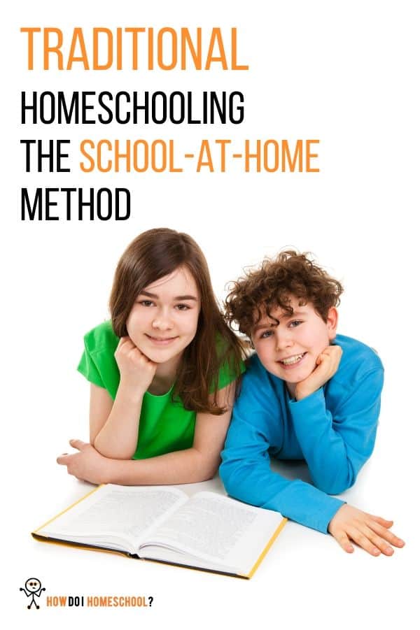 Traditional homeschooling: The school-at-home method. Is this homeschooling method for you? Find out about this homeschooling approach here and see if you can see yourself with a BJU, Abeka or Easy Peasy homeschooling curriculum. #howdoihomeschool #homeschool