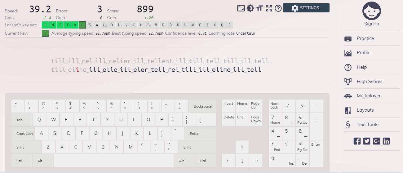 Do some touch typing practice and you can vastly improve your typing speed. One user went from 30 to 70 words per minute with just over 4 hours of practice! #typingpractice #funtypinggames