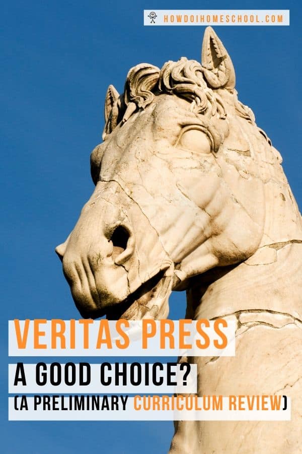 Veritas Press is an accredited online school that provides classical Christian education to its students. Find out if this could be a worthwhile homeschooling curriclum for your household in this preliminary curriculum review. #veritaspress #curriculumreview