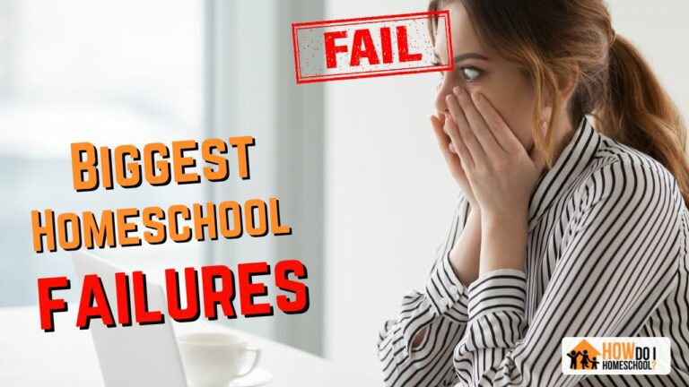 Homeschooling parents can save themselves a lot of heartache by looking at common homeschool failures moms make. #homeschoolfailures