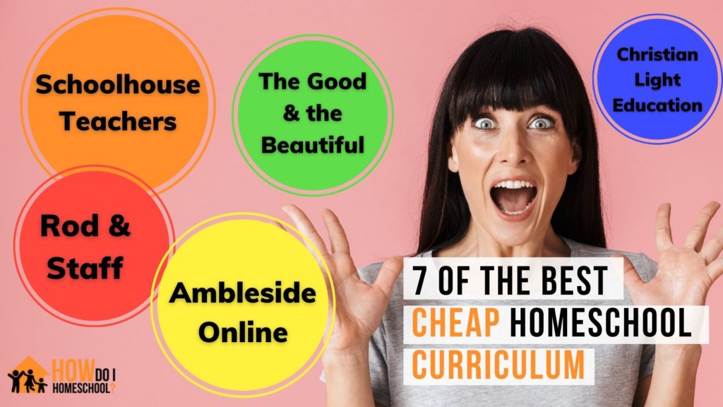 Some of the best cheap homeschool curriculum packages are detailed in this post. We look at schoolhouse teachers, ambleside online, rod and staff, the good and the beautiful and christian light education.