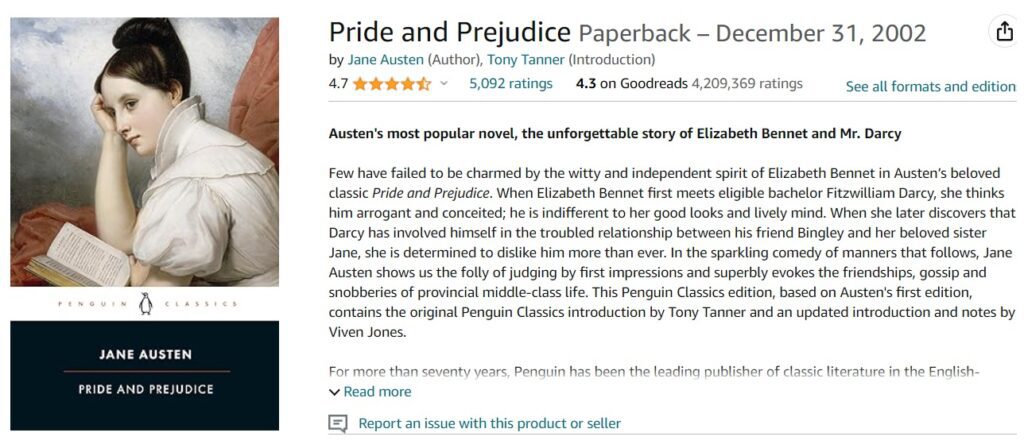 Pride and predjudice is one of the most famous homeschool books that should be read. It was a favorite of C.S. Lewis and it's a favorite of mine!
