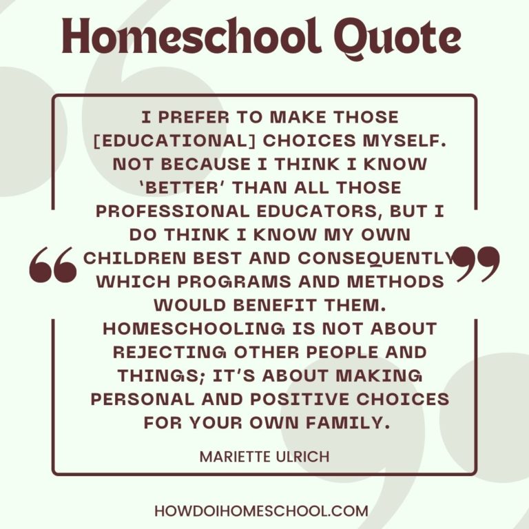 Homeschool Quotes: 50+ Funny and Encouraging Quotes about Homeschool
