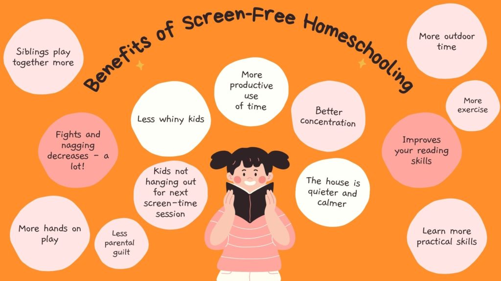 Benefits of a screen free homeschool