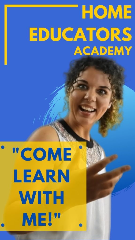Come learn with me at the Home Educators Academy Homeschool 101 Course!