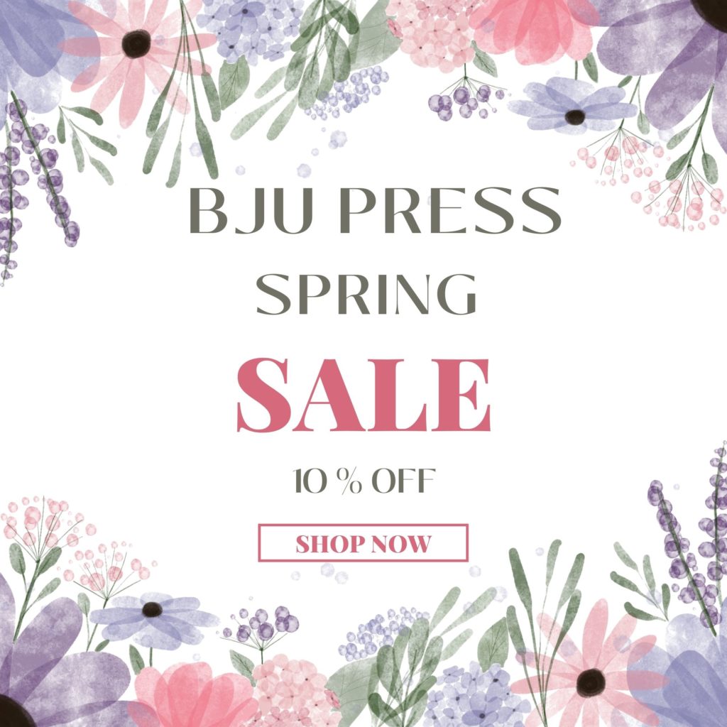 BJU Press Spring Sale
