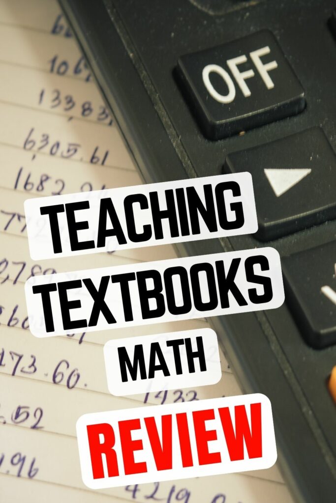 Teaching Textbooks math curriculum.