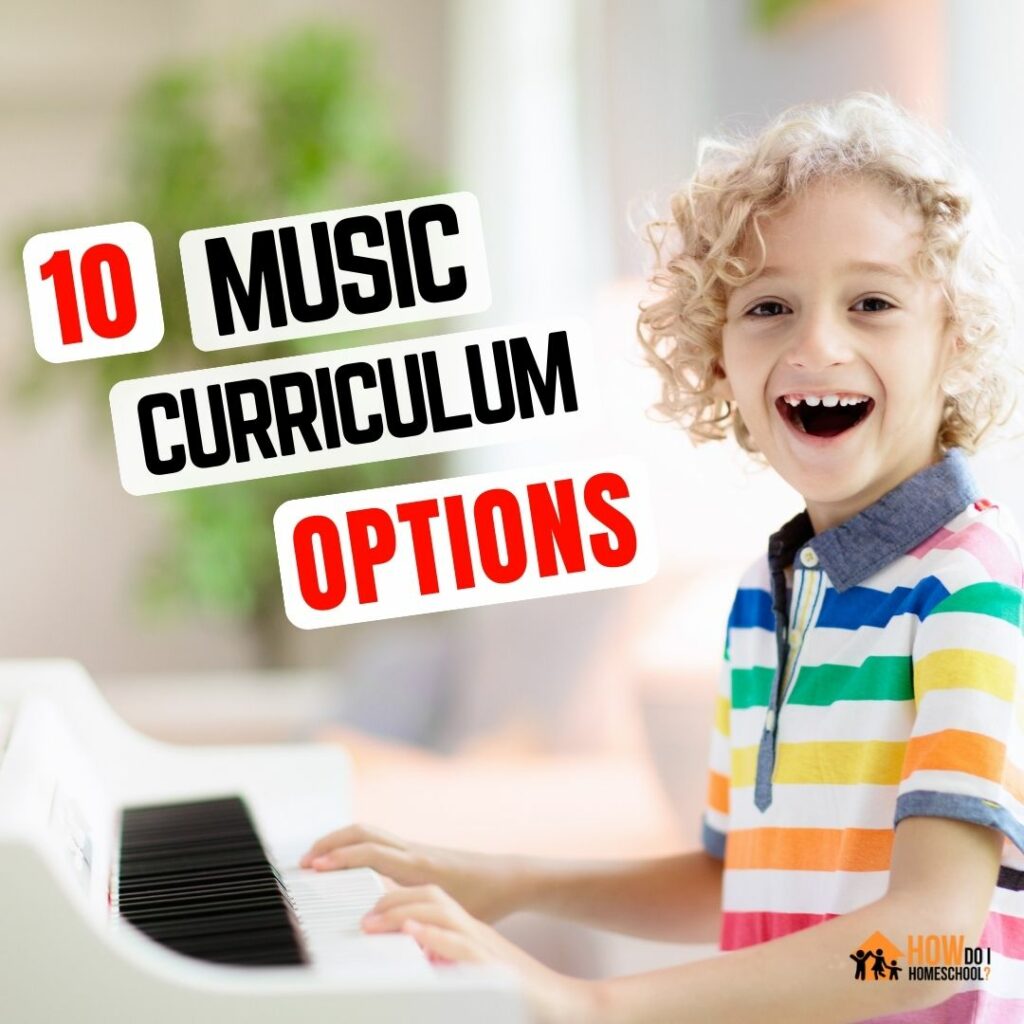 Get some great musical homeschool curriculum options for your kids in this post. 