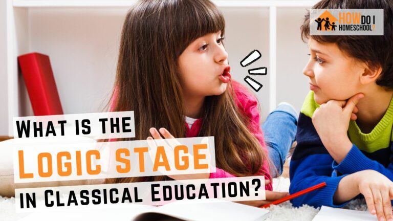 The logic or dialectic stage in classical education. Learn about the triviums second stage called the dialectic or logic stage here. #logicstage #dialecticstage #classicaleducation