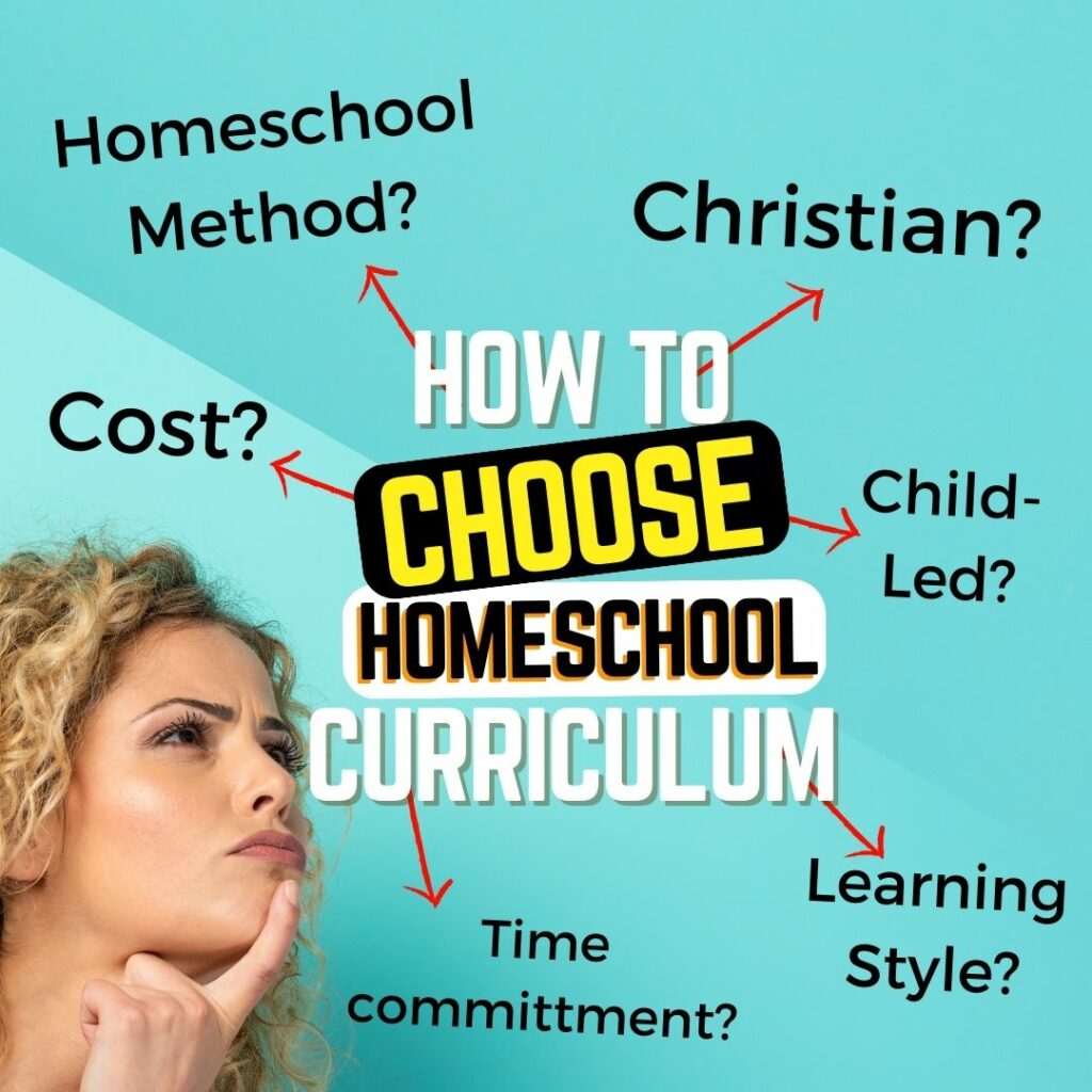 When looking at getting the best curriculum consider homeschool method, Christian or secular, child or parent-led, learning style of the children, time committment from parents, the cost and more.