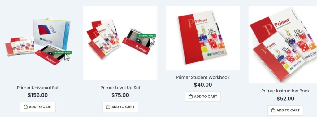Primer universal set of math costs around 156AUD which is about 100USD