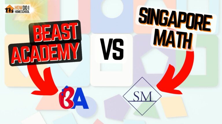 Beast Academy Vs Singapore Math: Which is the better advanced math program? We compare cost, approach, visuals, online and book formats PLUS more.