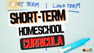 Short term homeschool curriculum options if you're doing temporary homeschooling.