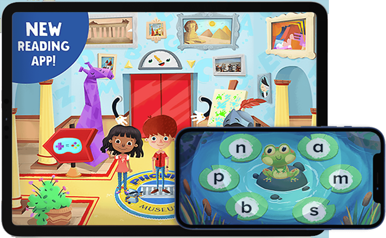 Phonics Museum is a learn to read app we love. It teaches from a classical perspective. If you want a video game curriculum, this is a great pic.