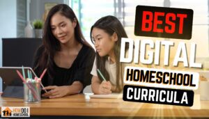 BEST digital homeschool curriculum programs. Find out Christian and secular options to suit an easier, more online homeschooling family.